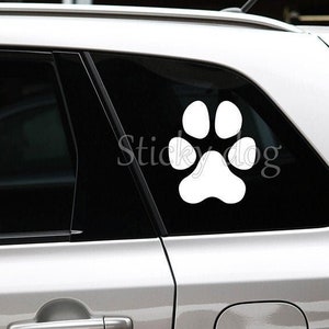Honden poot silhouet sticker