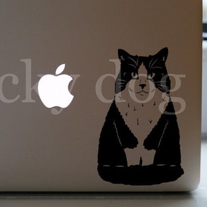 Ragdoll kat zittend silhouet sticker