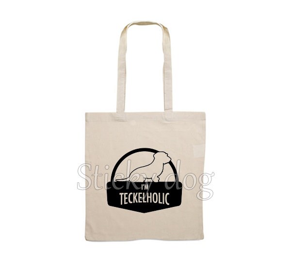 Canvas Bag Wire Haired Dachshund Teckel Dog Silhouette
