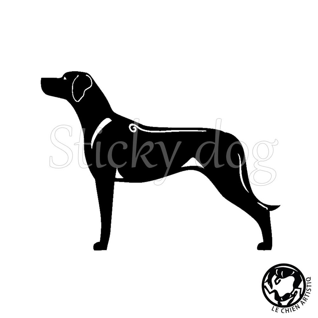 Rhodesian Ridgeback Silhouetten Dog Sticker, Lechienartistiq - Etsy