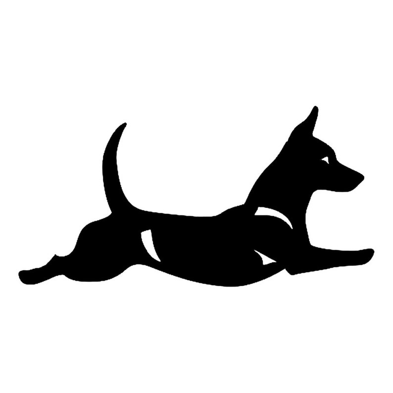 LeChienArtistiQ Portuguese Podengo dog silhouette sticker