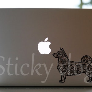 Swedish Vallhund silhouette dog sticker image 2