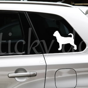 Aufkleber mit Hundesilhouette Petit Brabançon