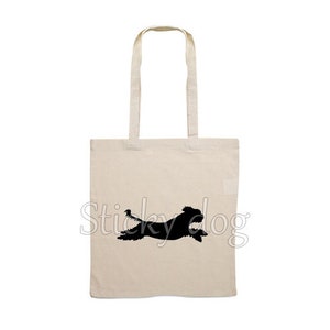 Canvas Tasche Shih Tzu Hundesilhouette