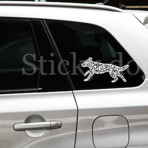 German Shepherd silhouette dog sticker