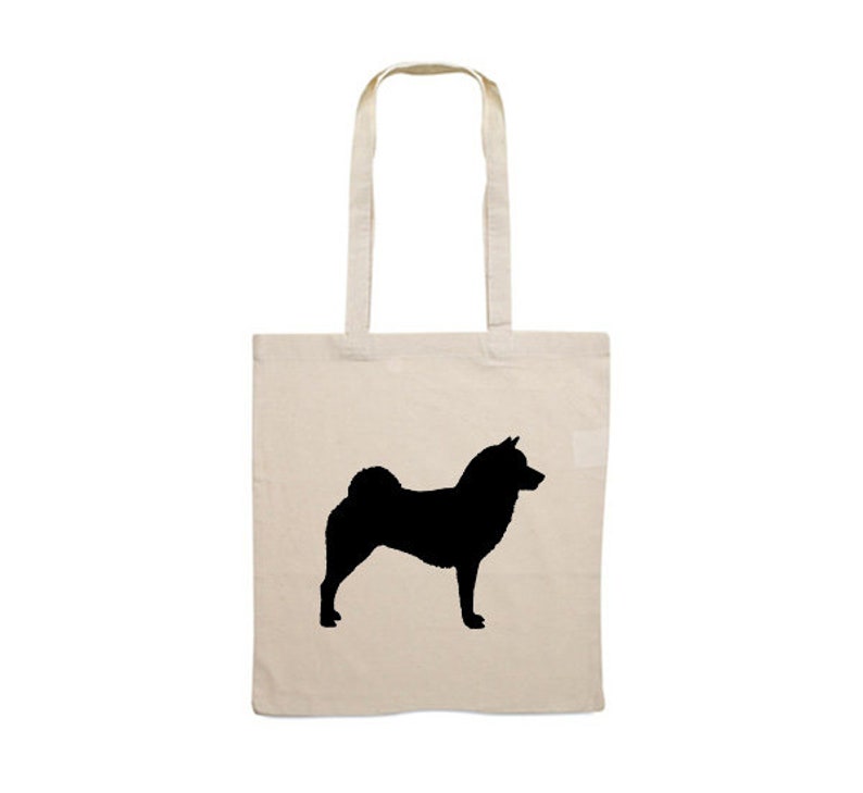 Canvas bag Shiba inu silhouette