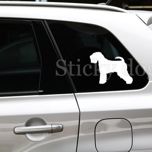 Soft-coated Wheaten Terrier silhouette dog sticker
