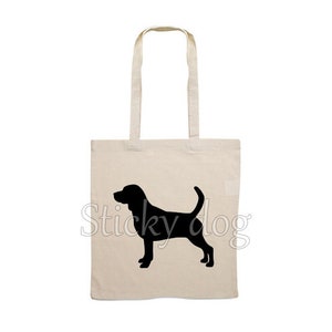 Canvas bag Beagle dog silhouette