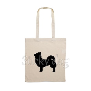 Canvas tas langharig Chihuahua honden silhouet