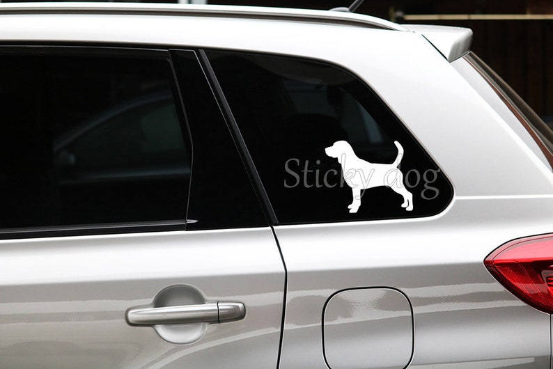Beagle silhouette dog sticker