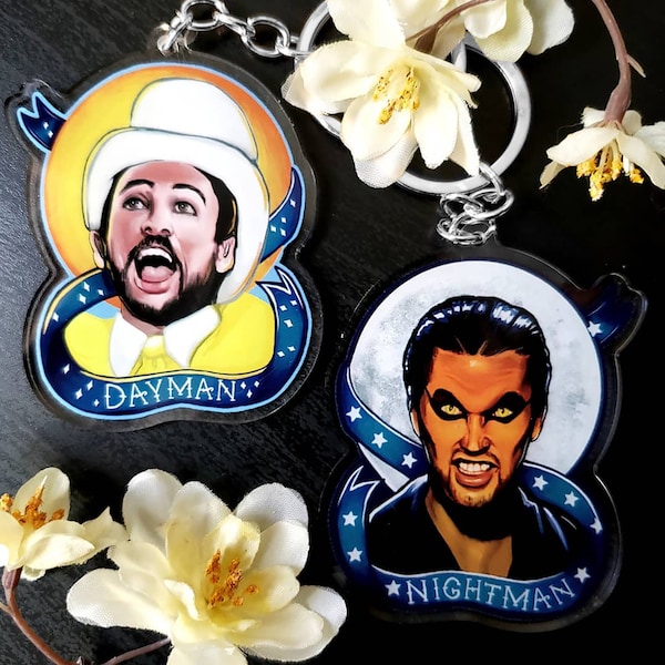 The Nightman Cometh 2.5" Acrylic Keychain Charm - Dayman Nightman - It's Always Sunny in Philadelphia