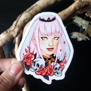Vtuber Mori Calliope Hololive EN 3&quot; Vinyl Sticker -  Anime Art Decal for Laptops, Water Bottles, and More