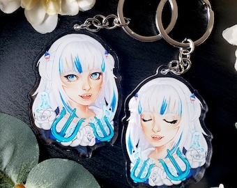 Vtuber Gawr Gura - Hololive EN -  2.5" Double-Sided Acrylic Keychain