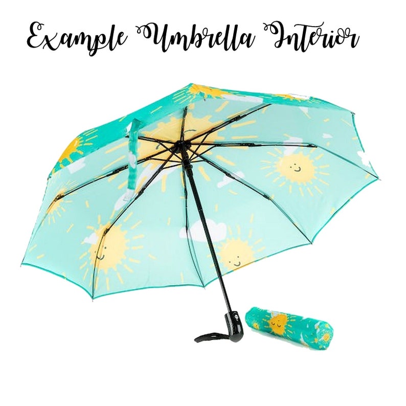 Auto Folding Solution For Rain Durable Original Watercolor Artwork Of It/'s Raining Cats Umbrella Have A Pretty