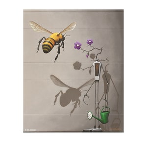 8&quot; by 10&quot; print of &quot;The Pollinator&quot; Mural in Springfield, Missouri