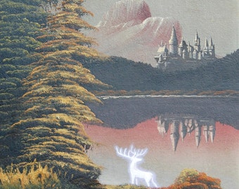 4" by 6" postcard print, "Defense Charm" Altered Thrift Store Art