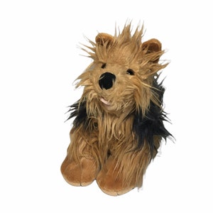 Build A Bear Yorkie Yorkshire Terrier Dog Stuffed Plush Brown Black Shaggy Puppy