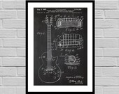 Gibson Electric Guitar Poster, Gibson Electric Guitar Patent, gibson Guitar Print, gibson Electric Guitar Decor, gibson p805