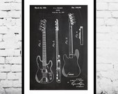 Fender Bass Guitar Poster,Fender Bass Guitar Patent,Fender Bass Guitar Decor, Fender Bass Guitar Print, Fender Bass Guitar Blueprint p771