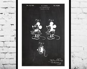 Disney Mickey Mouse Patent, Mickey Mouse Poster, Mickey Mouse Print, Mickey Mouse Decor, Mickey Mouse Art, Mickey Mouse Wall Art p1141