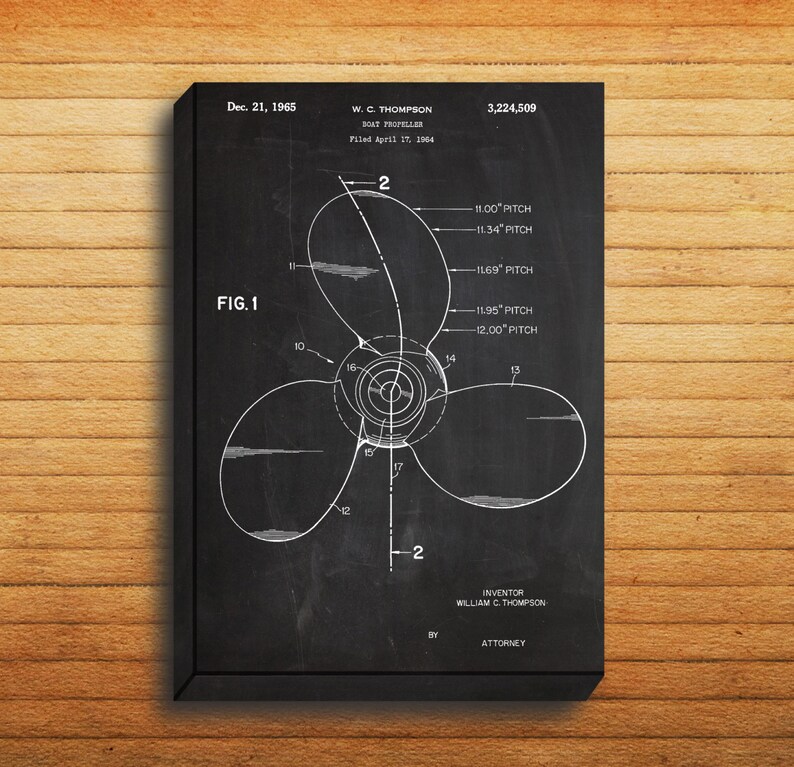 CANVAS Boat Propeller Art Boat Propeller Print Boat Propeller Etsy