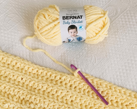 Bernat Simple Crochet Baby Blanket Pattern