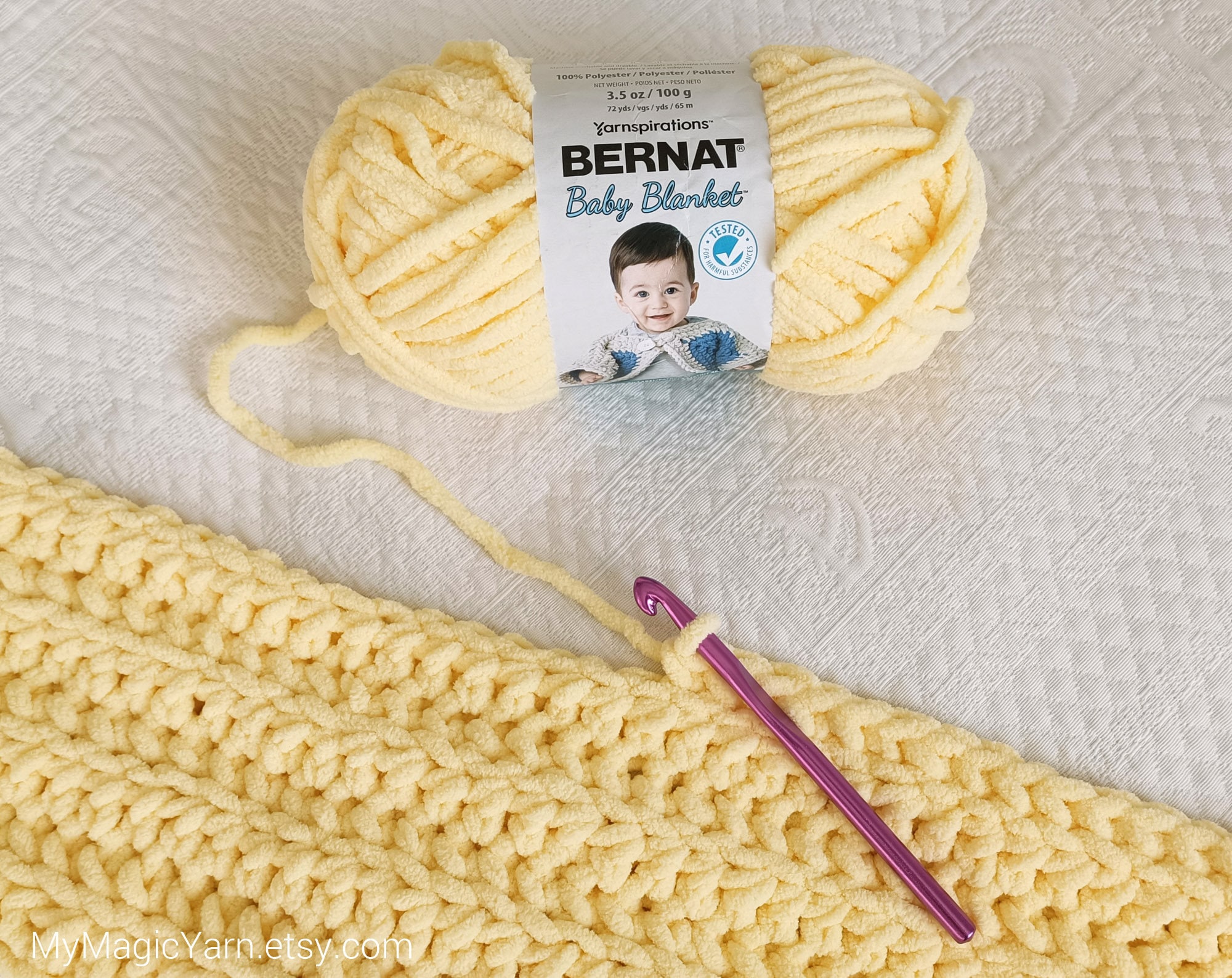 Crochet Pattern Bernat Blanket Yarn