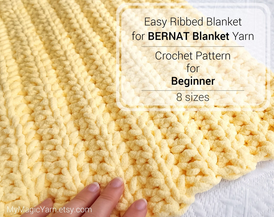 12+ Easy Bernat Blanket Yarn Crochet Patterns 