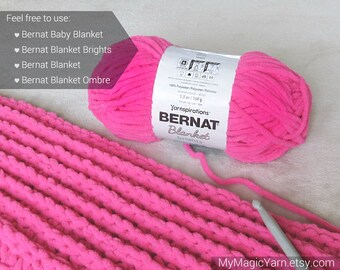 Beginner Crochet Pattern — BERNAT Blanket Yarn Crochet Pattern