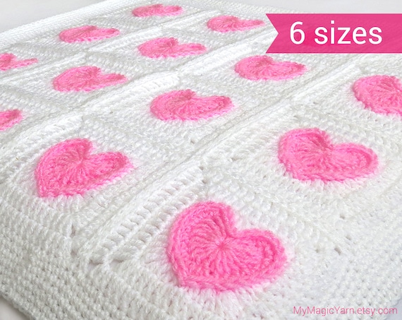 Crochet Pattern Heart Granny Square Crochet Pattern Heart Baby Blanket Crochet Pattern Heart Crochet Pattern Afghan Crochet Pattern Etsy Canada