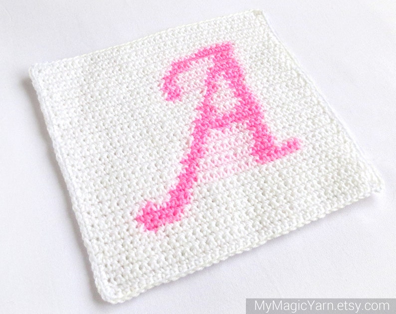 Crochet Letter Pattern for A Crochet Letter Alphabet Pattern Etsy