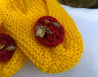 Disney inspired slippers. "Princess Belle"