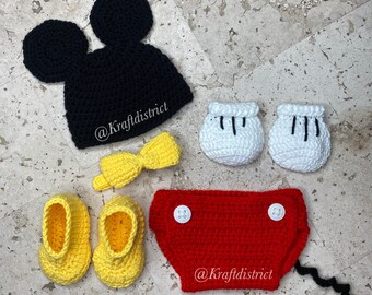 mickey mouse crochet outfit free pattern