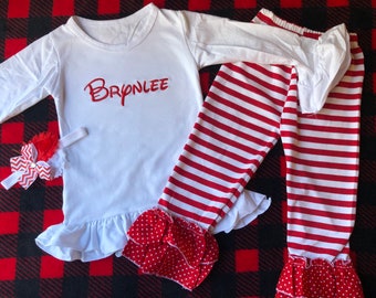 baby girl boutique christmas outfits