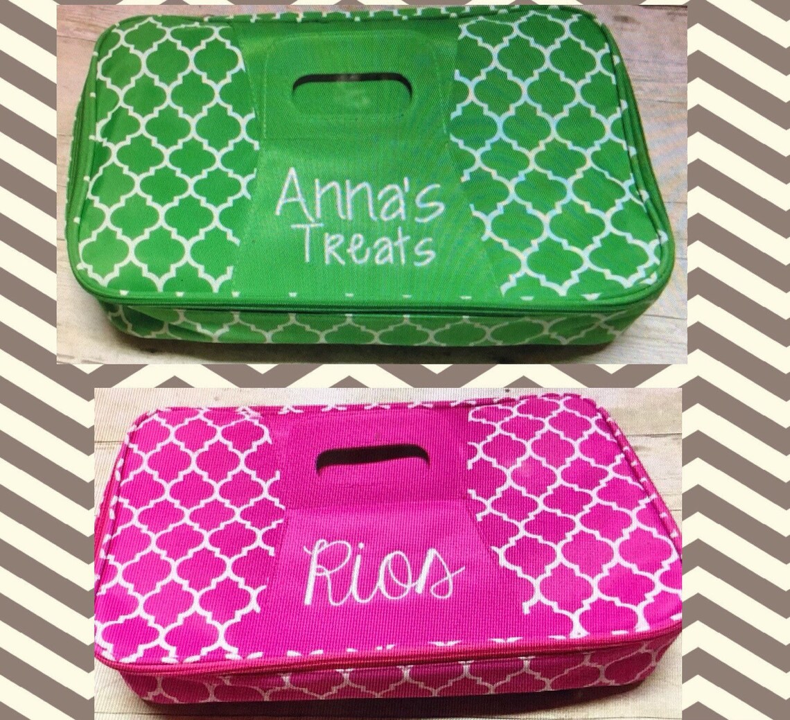 Personalized Casserole Carrier Monogram Canvas Casserole Etsy