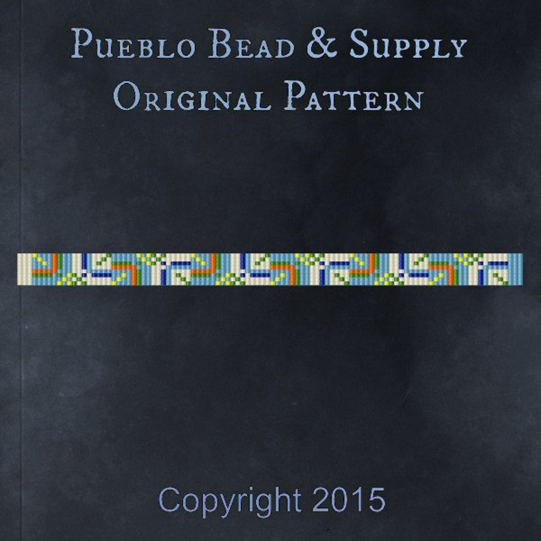 Cubist Seed Bead Pattern Loom Cuff Bracelet PDF File Beaded Beadweaving ...