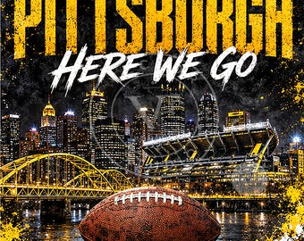Pittsburgh Football Sublimationsdesign (Digitaler Download)