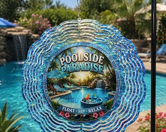 Windspiel-Design für den Poolbereich