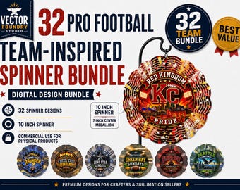 Windspiel-Designpaket mit 32 Teams im Stil des Profi-Footballs (Digitaler Download)