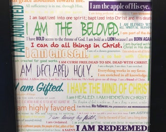 Who I Am in Christ Colorful print