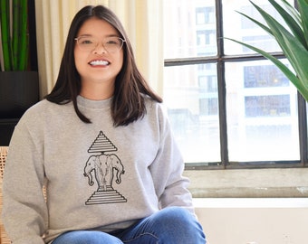 Laos Elephant flag, Laos Elephant shirt, Laos sweatshirt, Laos elephants, Laos gift for him, Lao Christmas gift, 3 headed elephant Laos
