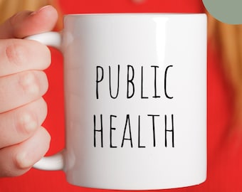 public health, sciences, nurse, graduation, health sciences, student, university, college, Ceramic Mug 11oz, mph,, Epidemiology, minimalist