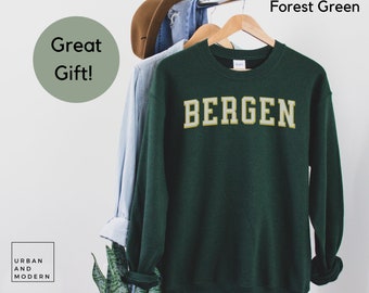 bergen sweatshirt, bergen gift, bergen norway,  norway gift, bergen travel, bergen jumper