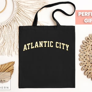 atlantic city tote bag, New Jersey, atlantic city bag, atlantic city gift, atlantic city visit, atlantic city trip, varsity