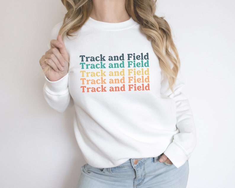 track and field sweatshirt, Track & Field Crewneck Sweatshirt, track and field team, track and field team image 3