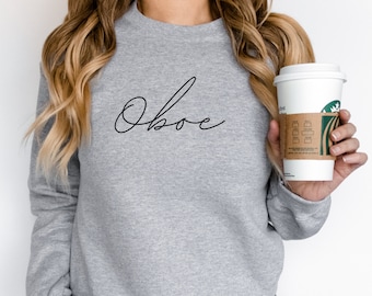oboe sweatshirt, classical music pullover, oboe gift,  Unisex Heavy Blend Crewneck Sweatshirt, oboe tutor gift, Oboist Tshirt, music lover