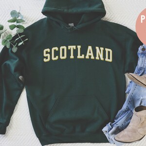 Scotland hoodie,, jumper, sweater, gift for mum, dad, mothers day, fathers day, travel, vacation, Glasgow, UK