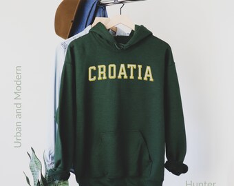 Croatia hoodie, Croatian, Sweatshirt, crewneck, pride Croatia gifts, long sleeve, gift for him, jersey, collegiate