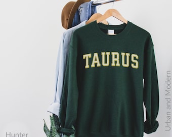 Taurus sweatshirt, april birthday, may birthday, zodiac, birthday gift, astrology