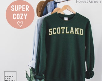 Scotland sweatshirt, jumper, sweater, gift for mum, dad, mothers day, fathers day, travel, vacation, Glasgow, UK